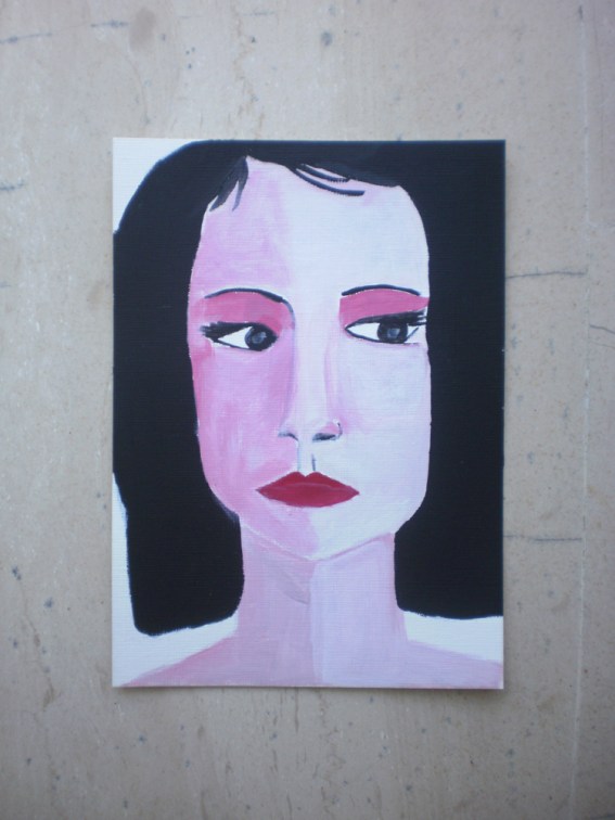 portrait of a woman with black hair