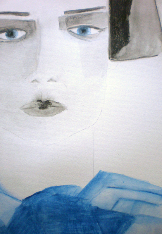 Portrait of an avant garde woman