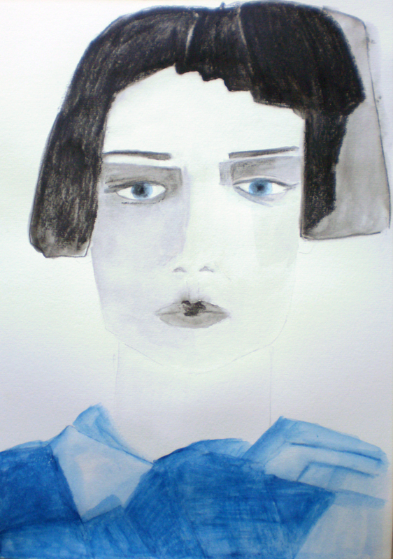 Portrait of an avant garde woman